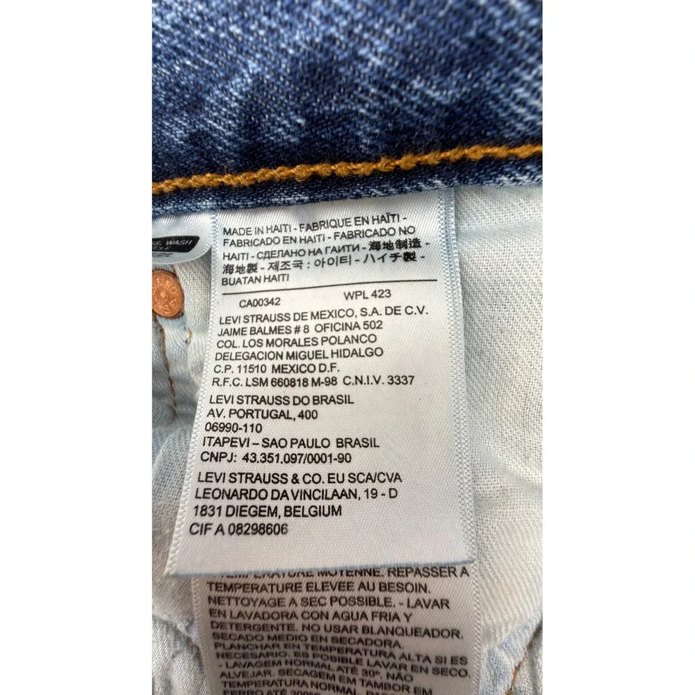 Levi's 501 Original Fit Jeans Mens‎ 38x34 Medium Wash 100% Cotton Button Fly